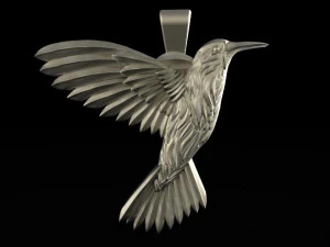 hummingbird pendant 4 3D Print Model