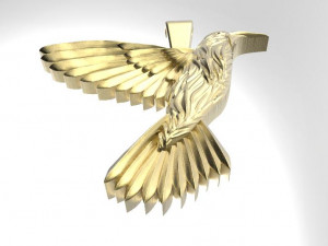 hummingbird pendant 4 3Dプリントモデル