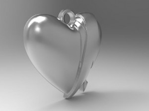bandage heart pendant 3D 打印模型