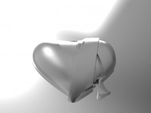 bandage heart pendant 3D 打印模型
