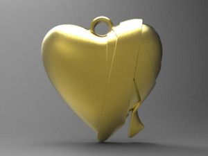 bandage heart pendant 3D 打印模型