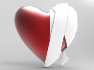 bandage heart pendant 3D 打印模型