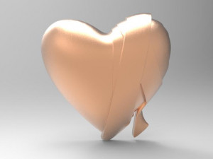 bandage heart pendant 3D 打印模型