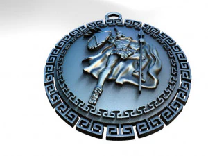 spartan pendant 11 3D Print Model