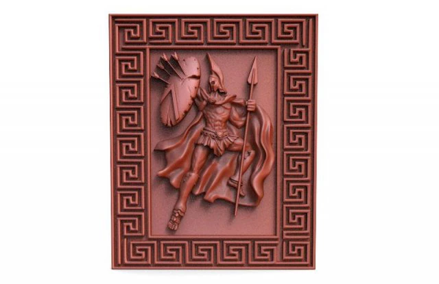 spartan soldier cnc 3D Print Model .c4d .max .obj .3ds .fbx .stl .blend 