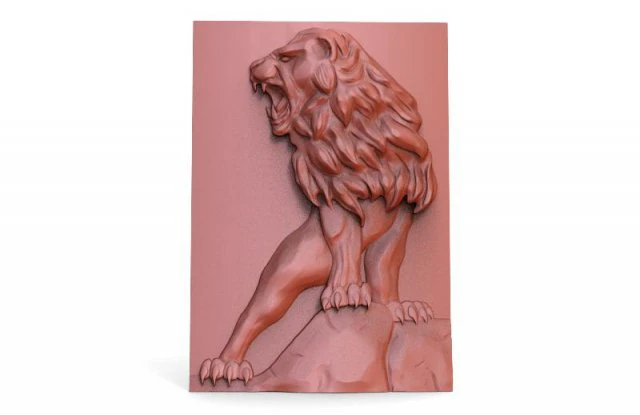 lion cnc 4 3D Print Model .c4d .max .obj .3ds .fbx .stl .blend