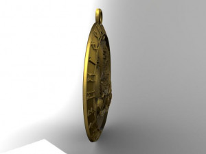 viking ship pendant 3D printmodel