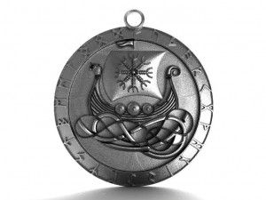 viking ship pendant 3D printmodel