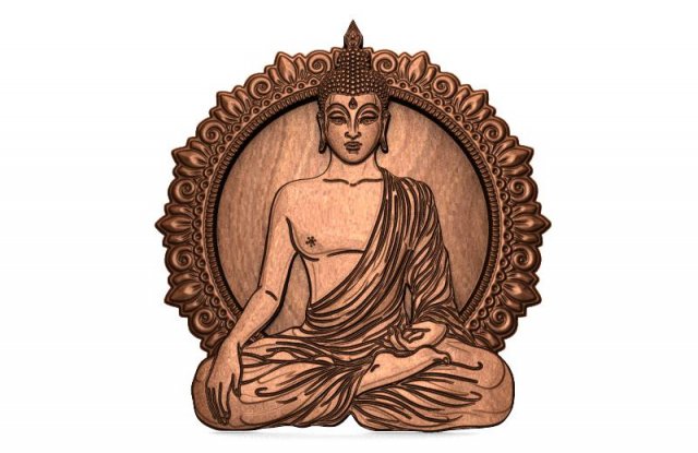 buddha cnc Model Cetak 3D .c4d .max .obj .3ds .fbx .stl .blend 