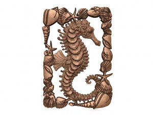 морской конёк с чпу 3D Принт Модель