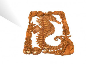seahorse cnc 3D प्रिंट मॉडल