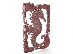 seahorse cnc 3D प्रिंट मॉडल