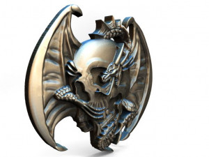 dragon skull pendant 3D प्रिंट मॉडल