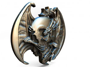 dragon skull pendant 3D Print Model