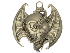 dragon skull pendant 3D Print Model