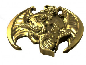dragon skull pendant 3D प्रिंट मॉडल