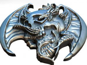 dragon skull pendant 3D Print Model