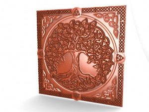 celtic tree of life cnc 3D Print Model
