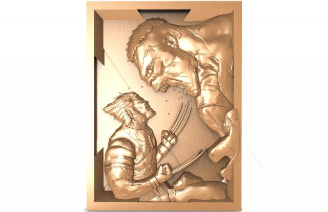 wolverine vs hulk cnc Model Cetak 3D .c4d .max .obj .3ds .fbx .stl .blend 