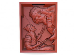 wolverine vs hulk cnc Model Cetak 3D