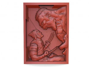 wolverine vs hulk cnc 3D Print Model