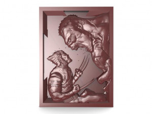 wolverine vs hulk cnc Model Cetak 3D