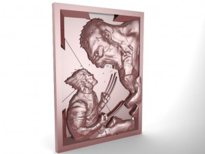 wolverine vs hulk cnc Model Cetak 3D
