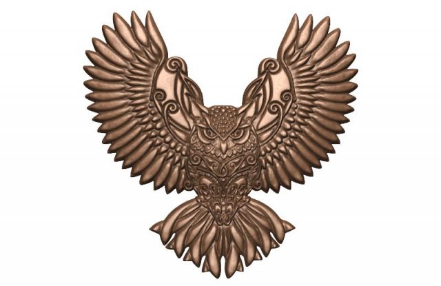 owl cnc 4 3D Druckmodell .c4d .max .obj .3ds .fbx .stl .blend