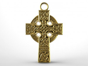 celtic cross pendant 4 3D प्रिंट मॉडल