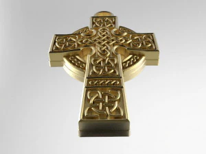 celtic cross pendant 4 3D Print Model