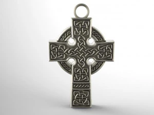 celtic cross pendant 4 3D Print Model