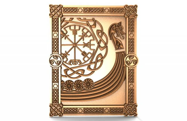 viking ship 2 cnc 3D Print Model .c4d .max .obj .3ds .fbx .stl .blend 