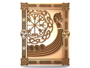 Wikingerschiff 2 CNC 3D Druckmodell