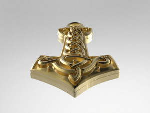 thor hammer pendant 4 3D 프린트 모델