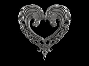 celtic horse pendant 2 3D Baskı Modeli