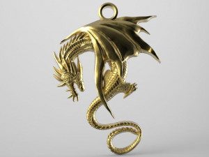 dragon pendant 3D Print Model