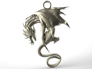 dragon pendant Modello di stampa 3D