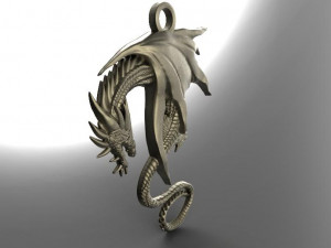 dragon pendant Modello di stampa 3D