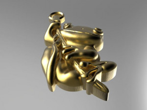 frog pendant 3D Принт Модель