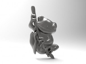 frog pendant 3D Принт Модель