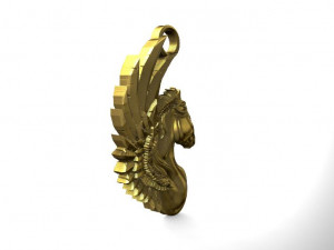 pegasus pendant 3Dプリントモデル