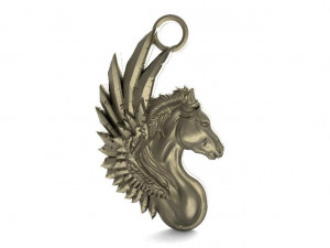 pegasus pendant 3Dプリントモデル