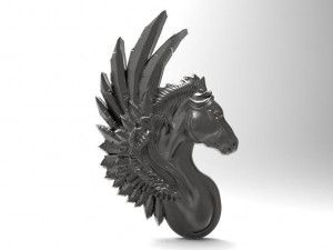 pegasus pendant 3Dプリントモデル