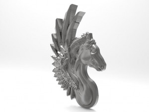 pegasus pendant 3Dプリントモデル