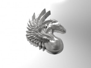 pegasus pendant 3Dプリントモデル