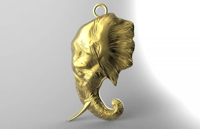 elephant pendant 3D Print Model .c4d .max .obj .3ds .fbx .stl .blend 