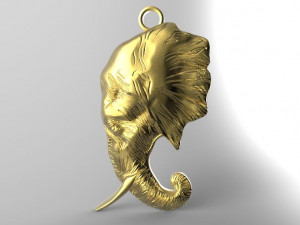 elephant pendant Model Cetak 3D