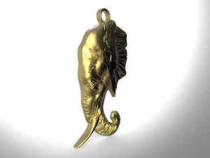 elephant pendant 3D Print Model