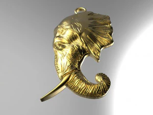 elephant pendant 3D Print Model