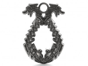 viking dragons pendant 3D 打印模型